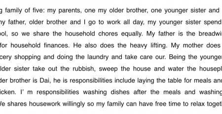 write a paragraph about doing household chores | Viết đoạn văn